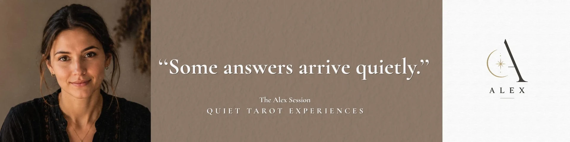 Some answers arrive quietly — The Alex Session